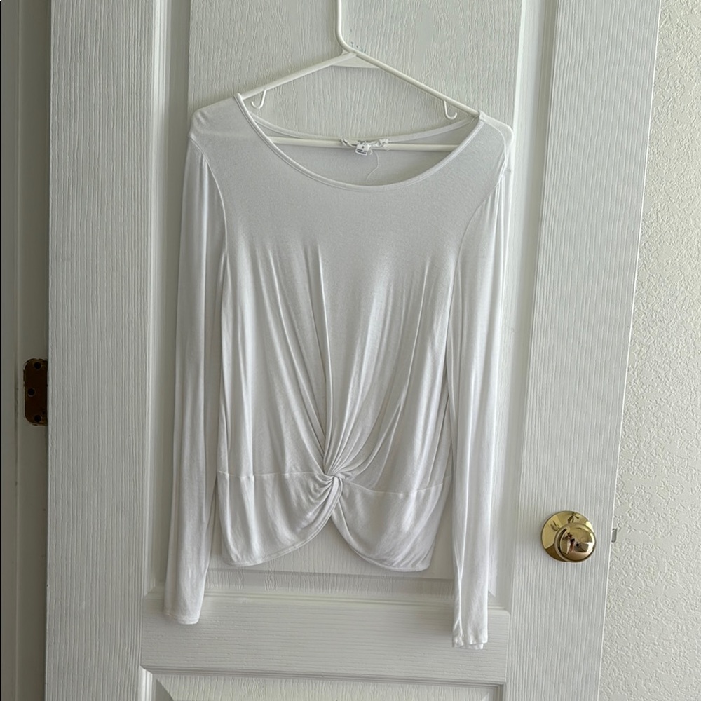 Elegant White Long Sleeve Top